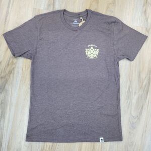 🔺️NWT Little Bay Root Brown "Oregon My Hoppy Place" Shirt Men's Medium